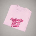 Catholic Girls Club Script T-shirt - 96354066611930957760