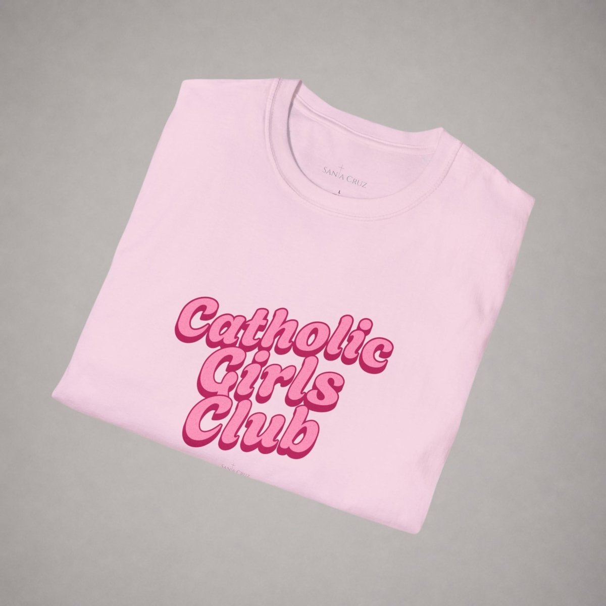 Catholic Girls Club Script T-shirt - 96354066611930957760