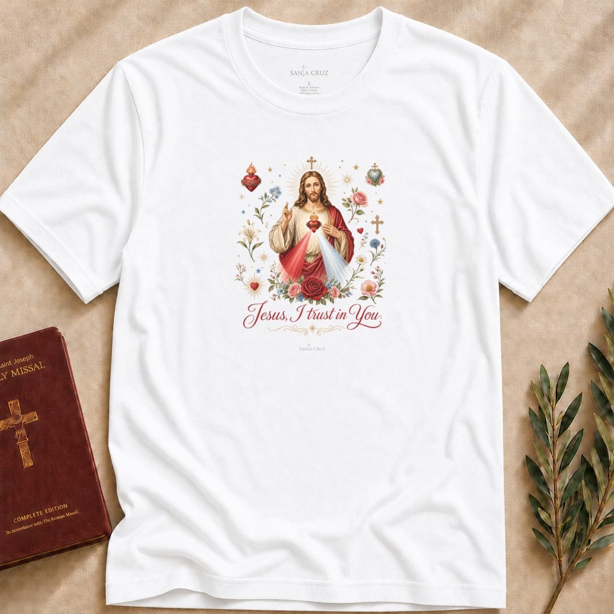 Divine Mercy Jesus I Trust in You T-shirt - 55850043152919864396