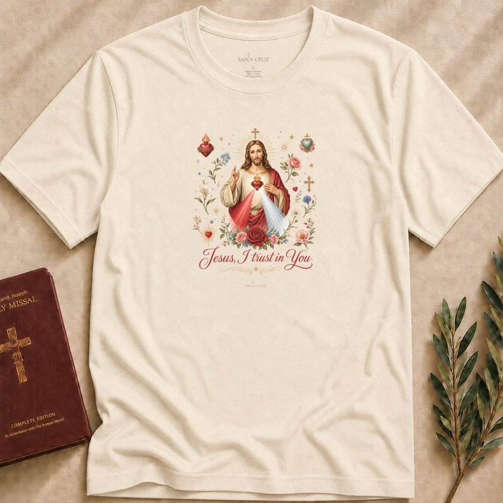 Divine Mercy Jesus I Trust in You T-shirt - 48848548547990252684