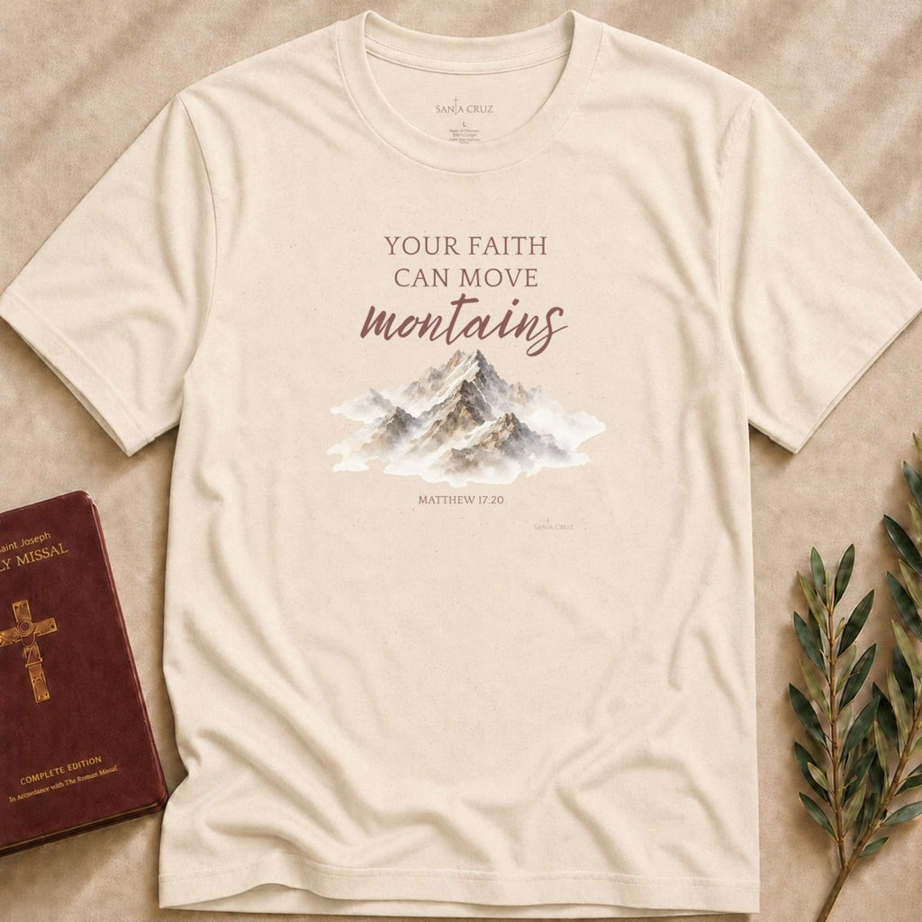 Faith Can Move Mountains T-shirt - 16438290505029960264