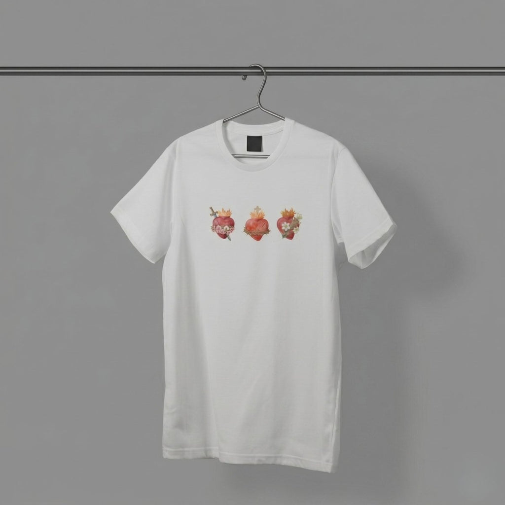 Holy Family Hearts T-Shirt - 87725287757528587356