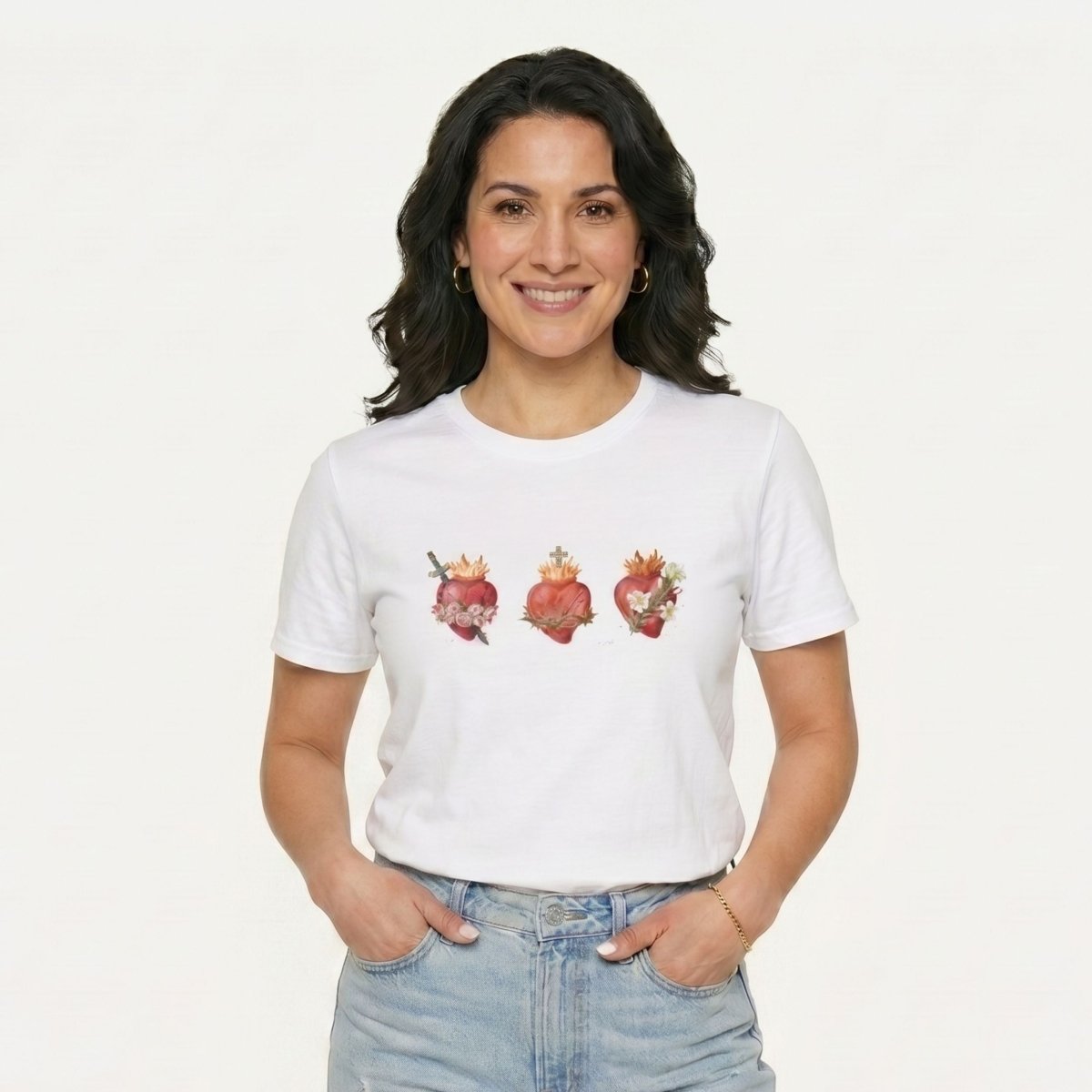 Holy Family Hearts T-Shirt - 87725287757528587356