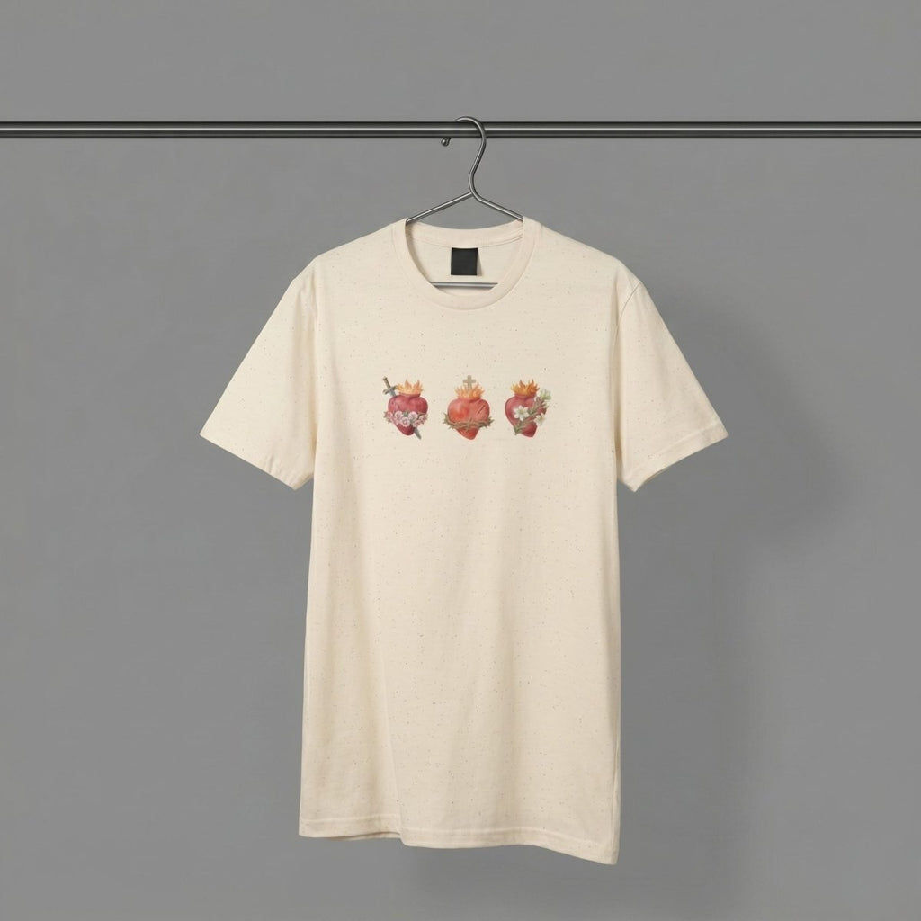 Holy Family Hearts T-Shirt - 15695341539233839995