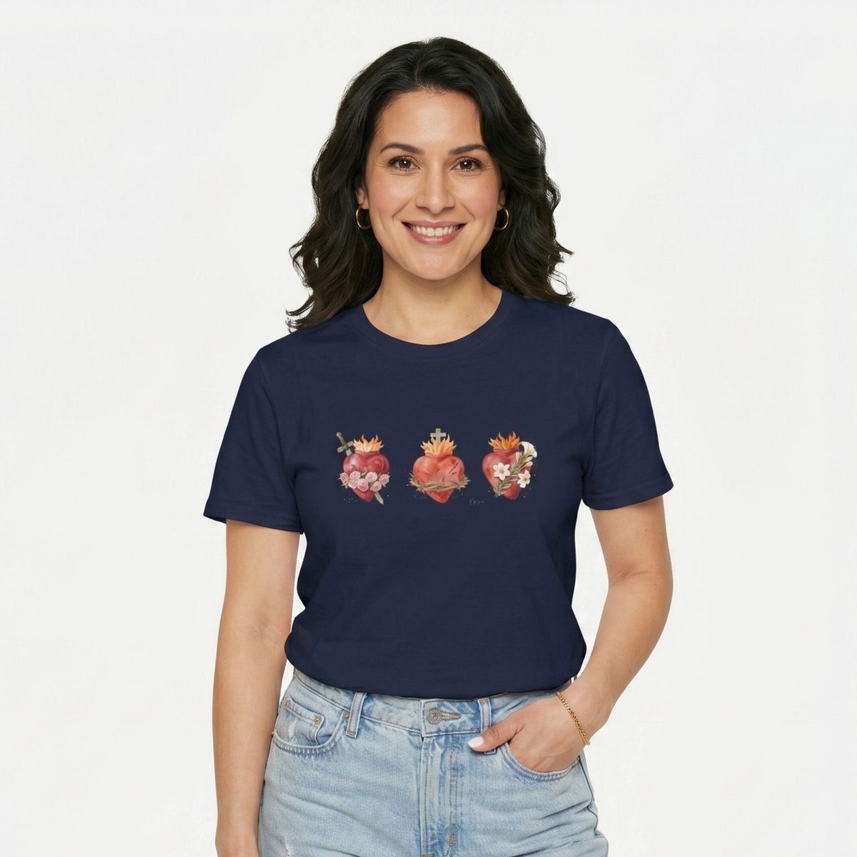 Holy Family Hearts T-Shirt - 23044600364811410036