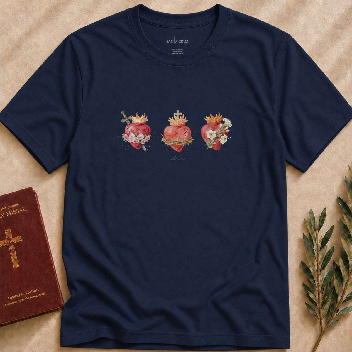 Holy Family Hearts T-Shirt - 23044600364811410036