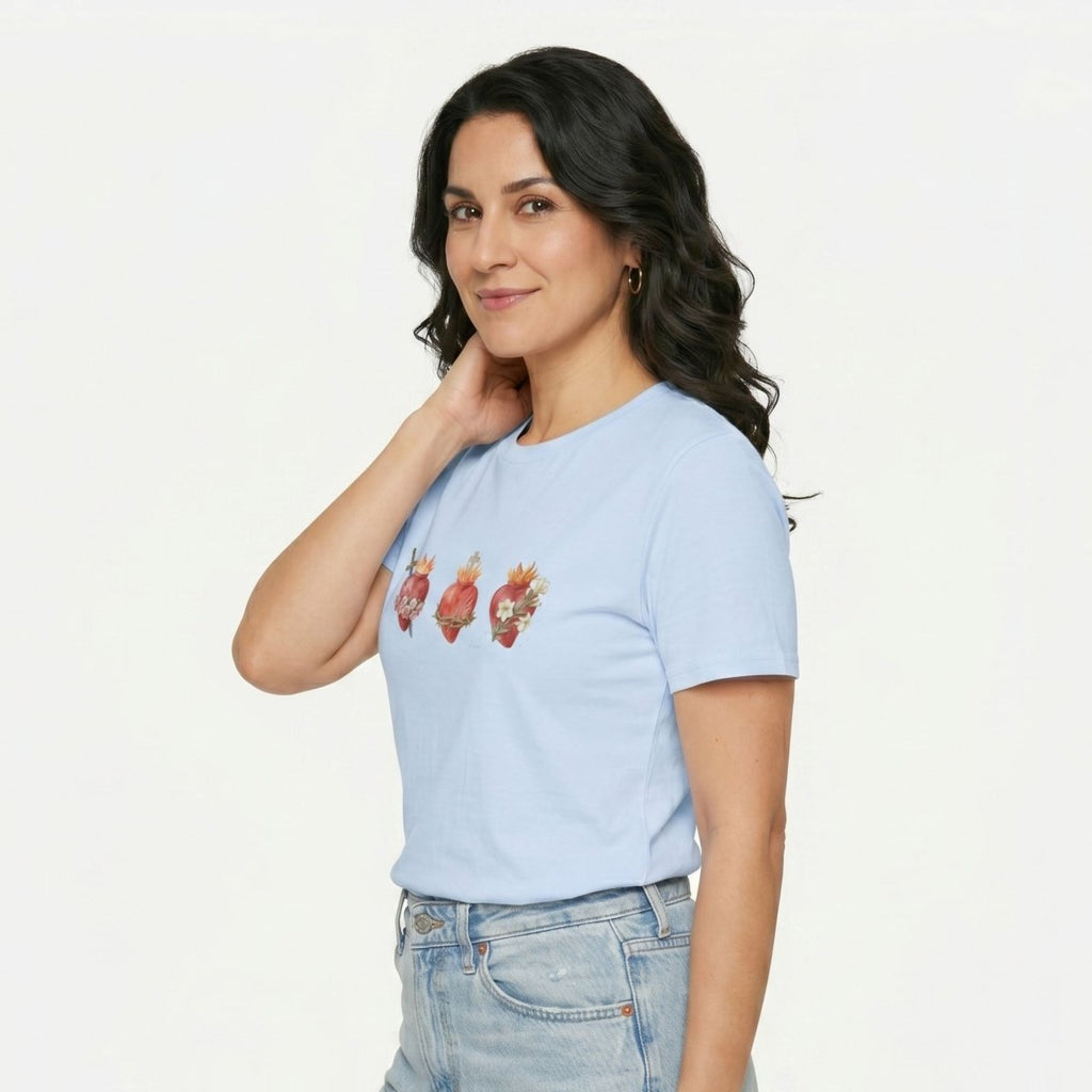 Holy Family Hearts T-Shirt - 26574917054700742369