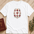 Holy Family Three Hearts T-shirt - 19388524324180930459