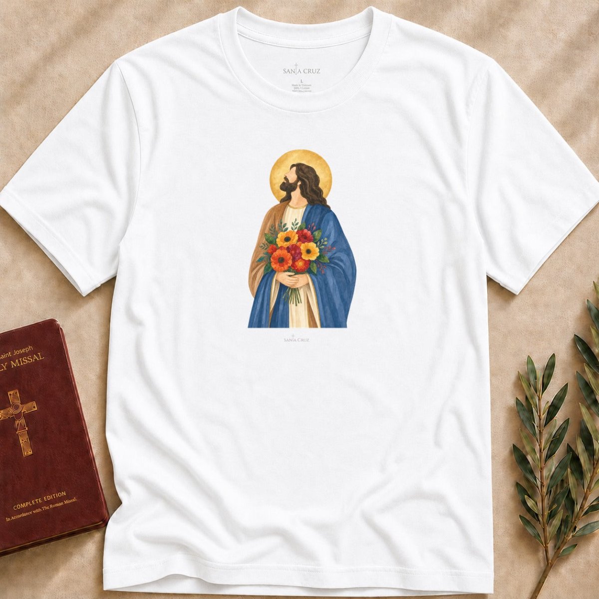 Jesus Christ - Flowers of Grace T-shirt - 21164506672445707697
