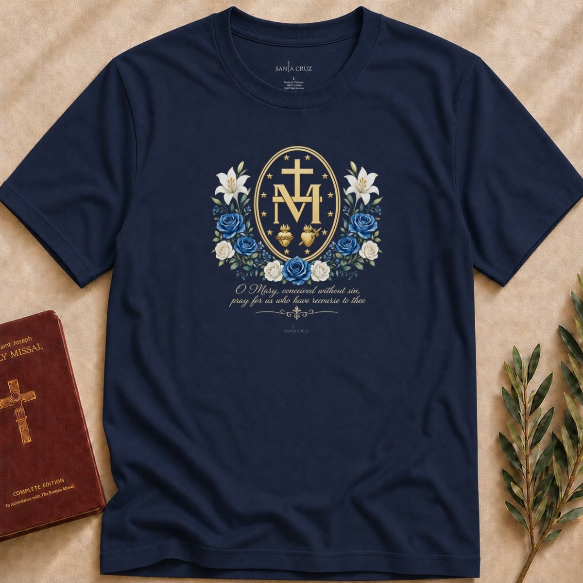 Miraculous Medal Conceived Without Sin T-shirt - 42212361148018134098