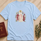 Our Lady of Caravaggio - Roses of Devotion T-shirt - 24648194637644134094