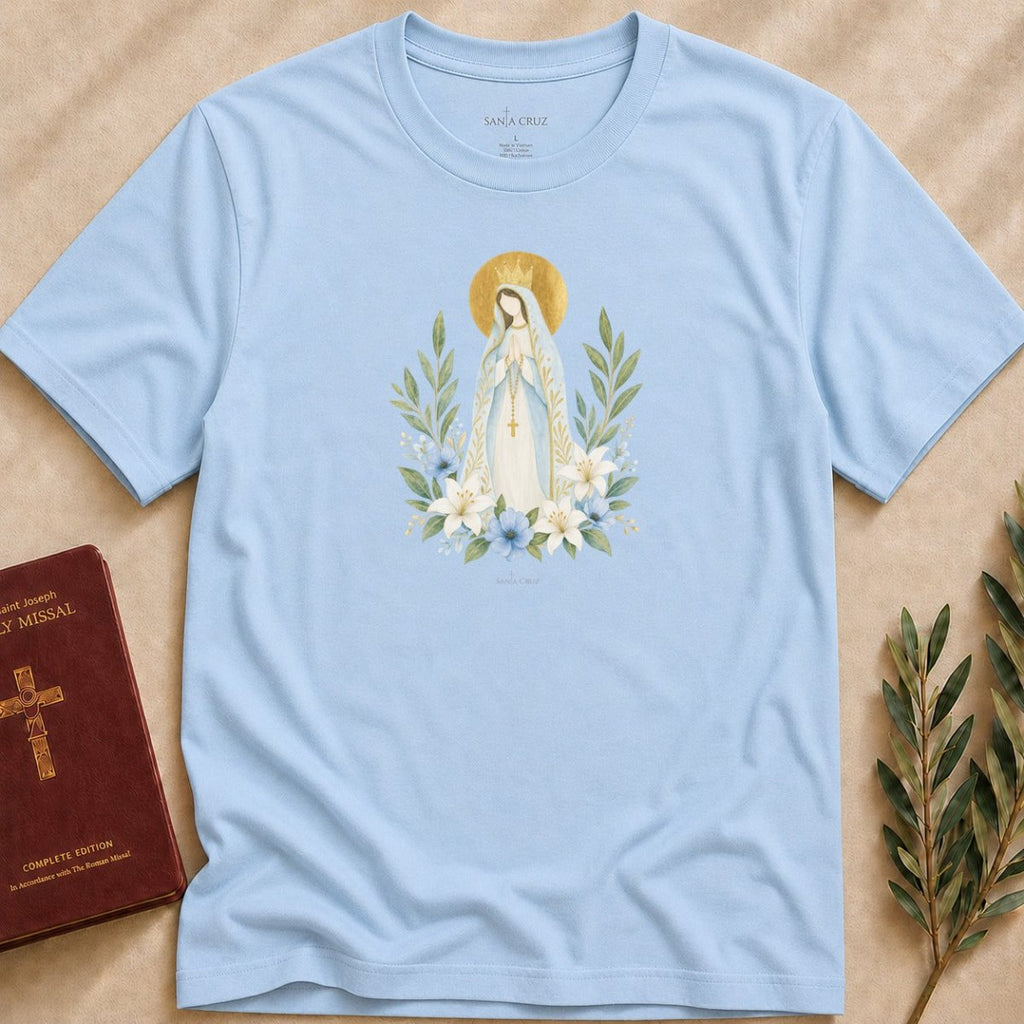 Our Lady of Fátima - Crown of Laurel T-shirt - 26619279918075778971