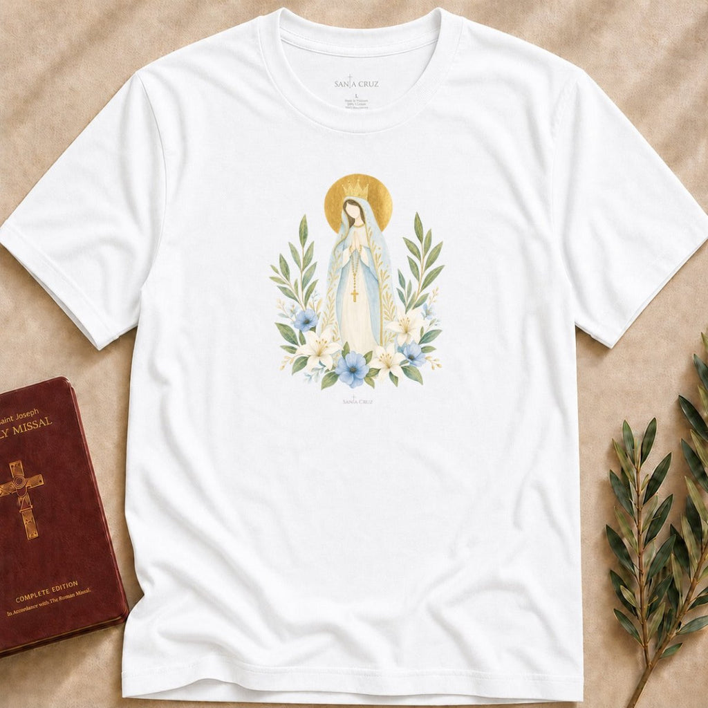 Our Lady of Fátima - Crown of Laurel T-shirt - 44648981558957439290