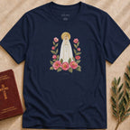 Our Lady of Fátima - Peony Garden T-shirt - 33980203364843295448