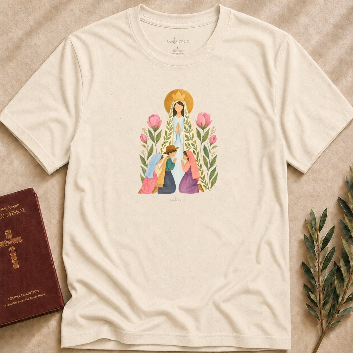 Our Lady of Fátima - The Three Shepherds T-shirt - 26562971790303603856