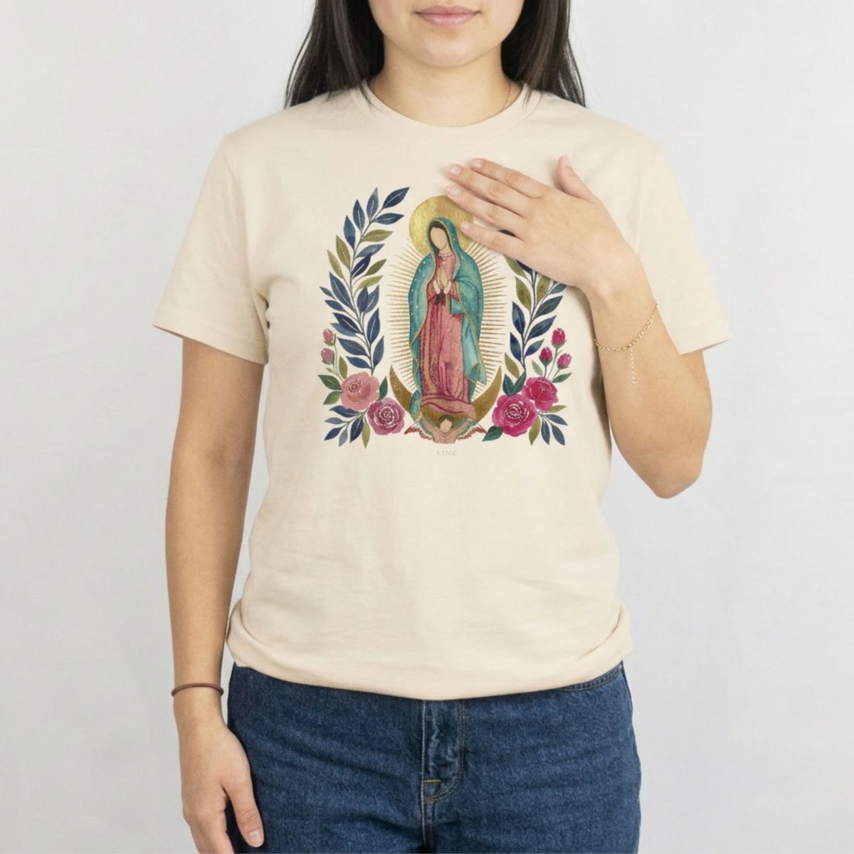 Our Lady of Guadalupe - Radiant Grace T-Shirt - 14086125837327665710