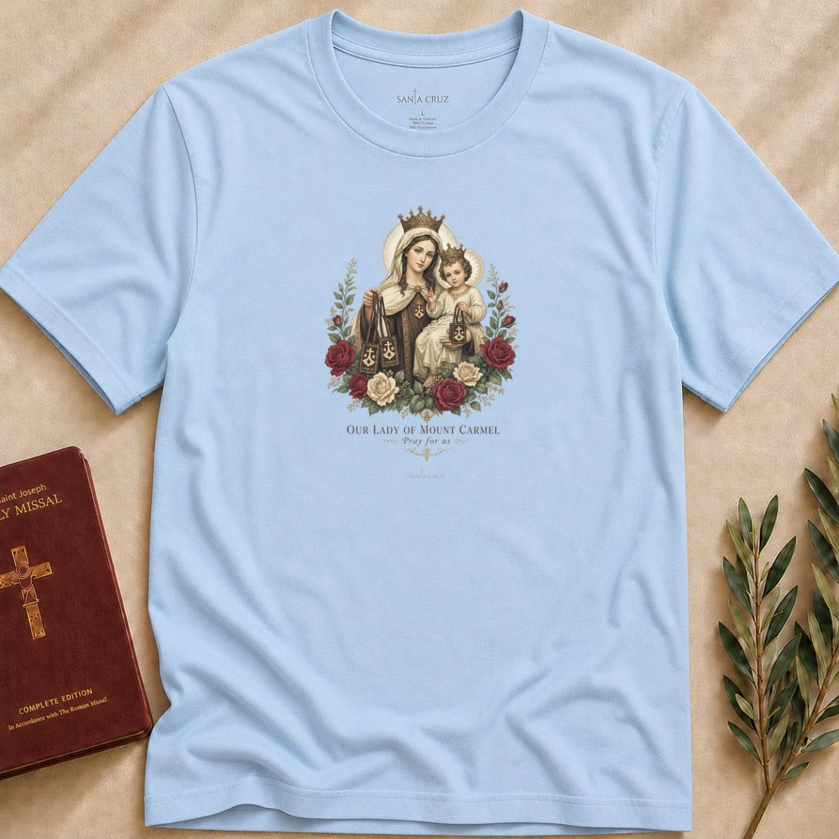 Our Lady of Mount Carmel T-shirt - 89727022380118089965
