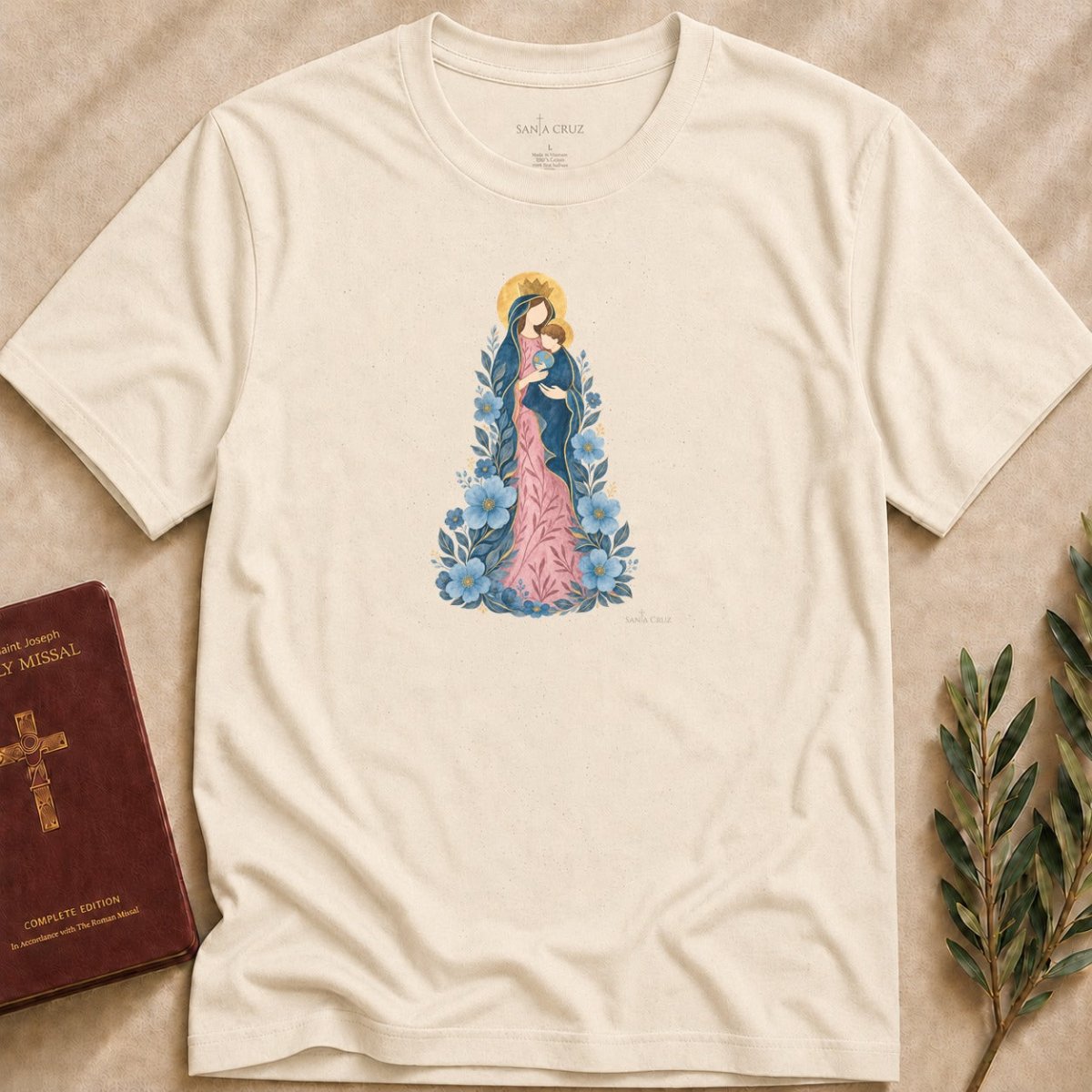 Our Lady of Nazareth - Cornflower Grace T-shirt - 19565423203082532093