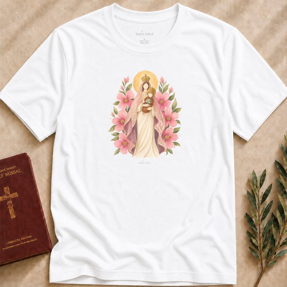 Our Lady of Nazareth - Rose Blossoms T-shirt - 88422781333900552312