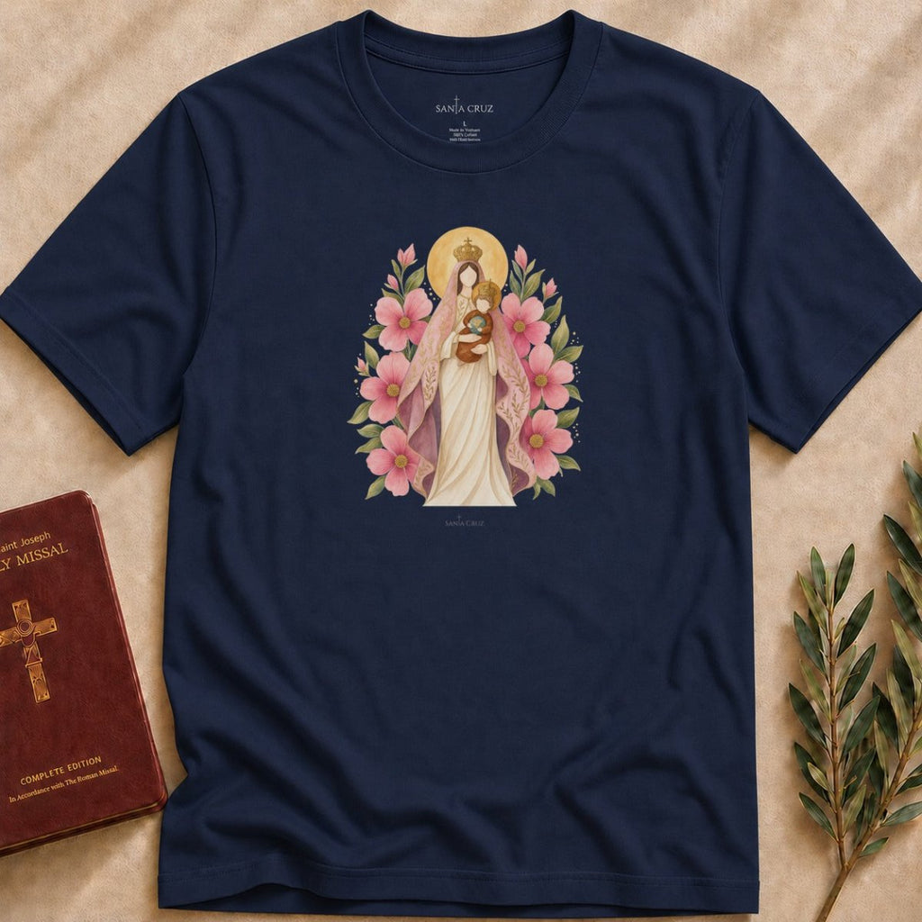 Our Lady of Nazareth - Rose Blossoms T-shirt - 65655769138037778987