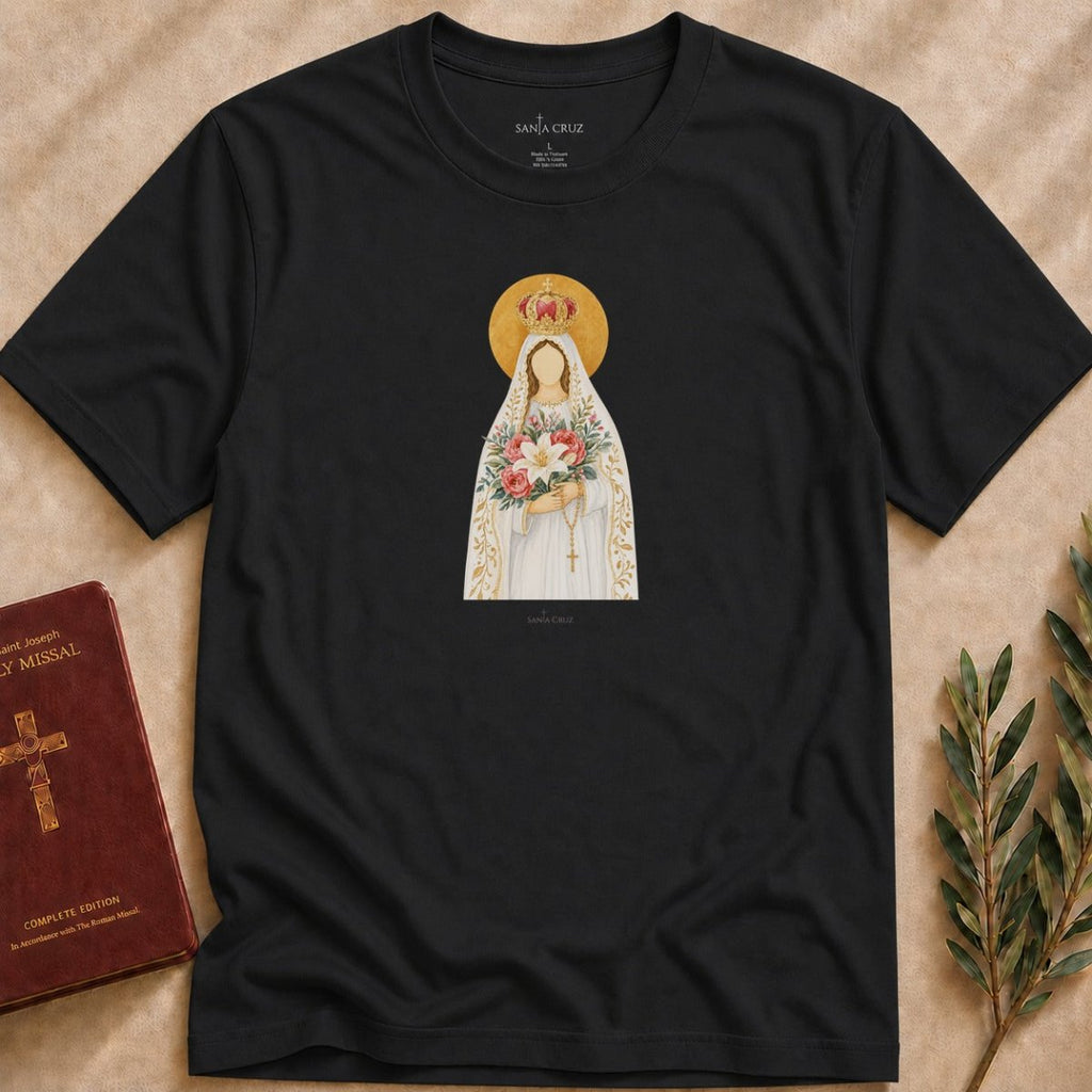 Our Lady of the Roses - Bouquet of Grace T-shirt - 17520638753076375185