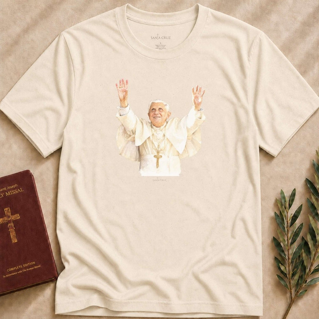 Pope Benedict XVI - Heavenward Heart T-shirt — Catholic t-shirt for women | Santa Cruz — photo 2
