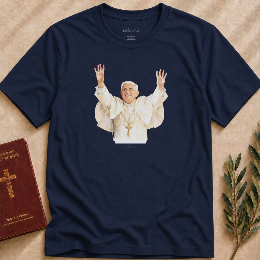 Pope Benedict XVI - Heavenward Heart T-shirt — Catholic t-shirt for women | Santa Cruz — photo 3
