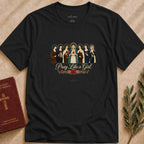 Pray Like a Girl Saints T-shirt - 13874700631398909352