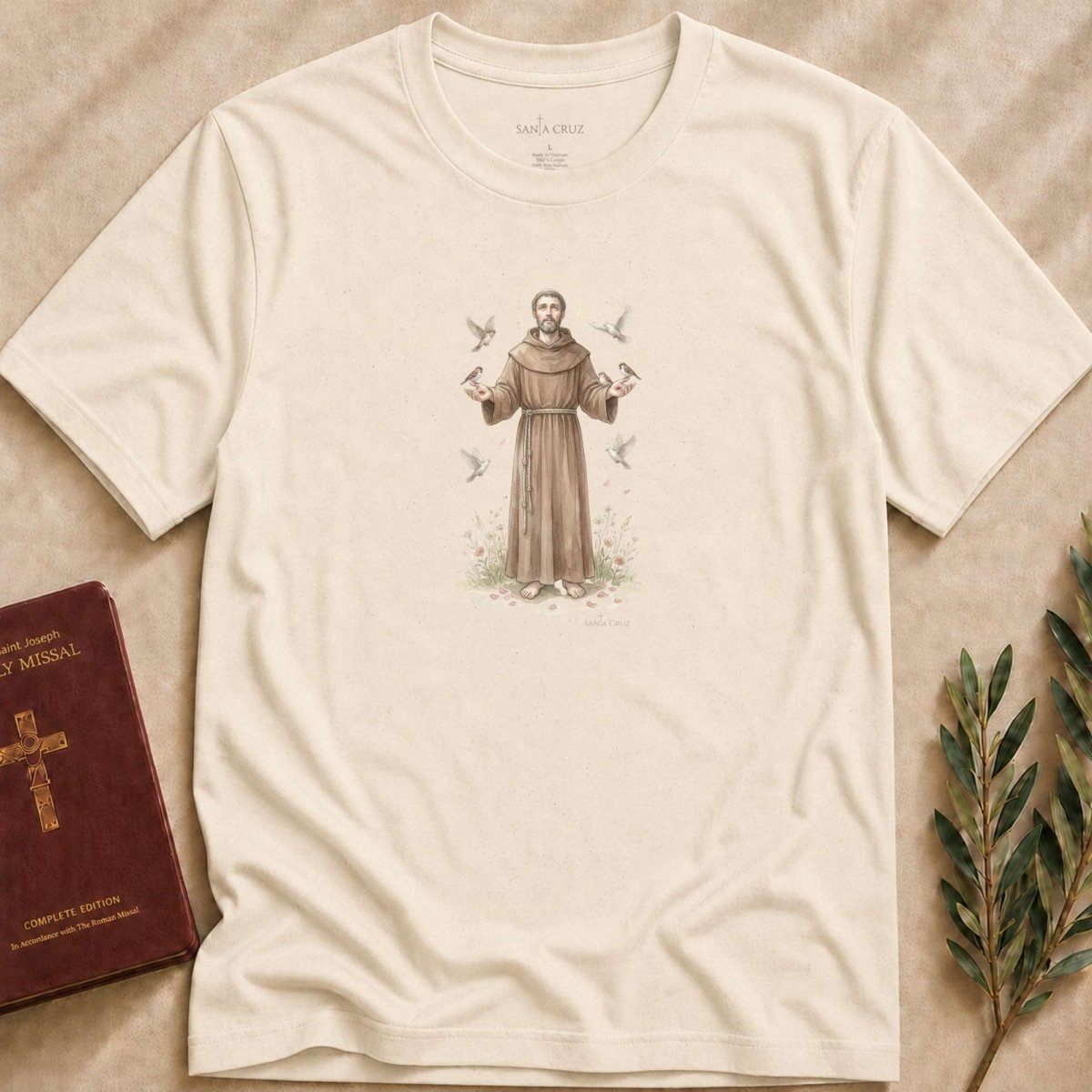 Saint Francis of Assisi - Sacred Simplicity T-Shirt - 28889814225222025782