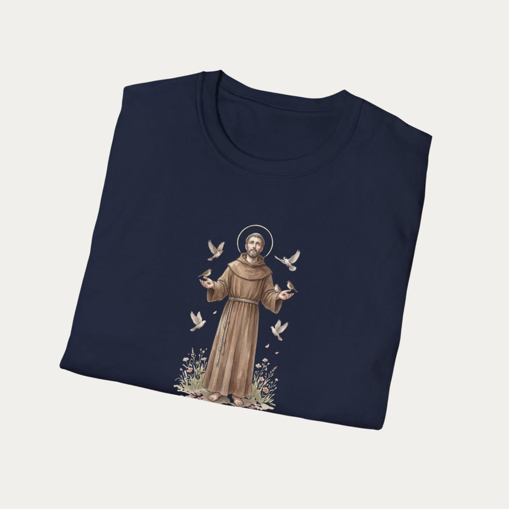 Saint Francis of Assisi - Sacred Simplicity T-Shirt - 33202100198555730835