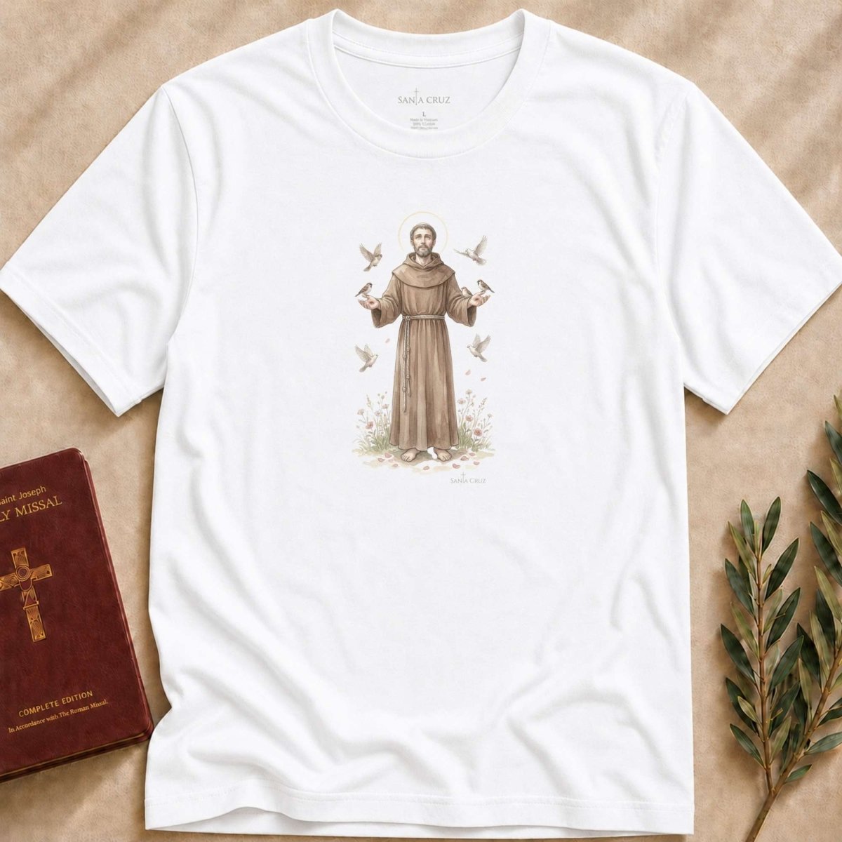 Saint Francis of Assisi - Sacred Simplicity T-Shirt - 17541388485691625800