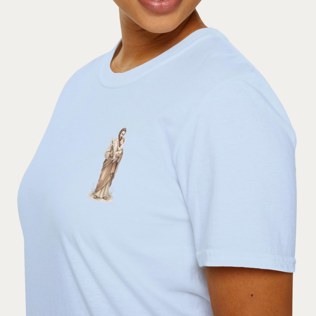 Saint Joseph - Faithful Father T-Shirt - 19648188527606754193