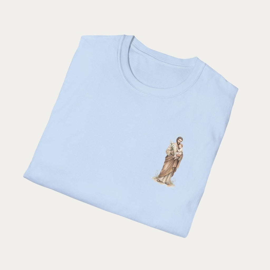 Saint Joseph - Faithful Father T-Shirt - 19648188527606754193