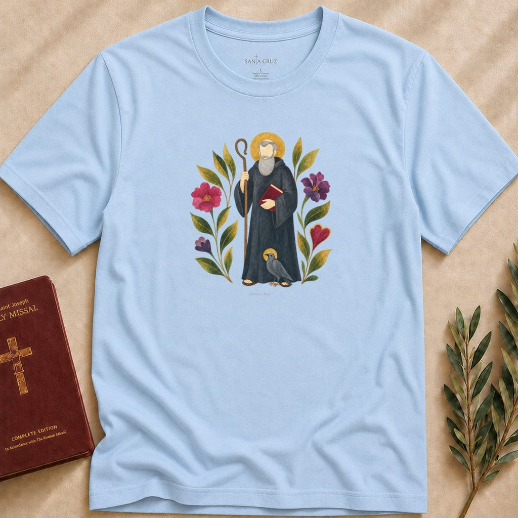 St. Benedict - The Raven and the Cross T-shirt - 30162744626806238120