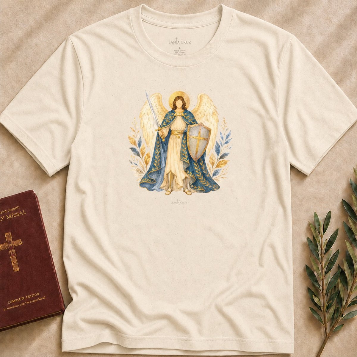 St. Michael the Archangel - Sword and Shield T-shirt - 88789598664936051692