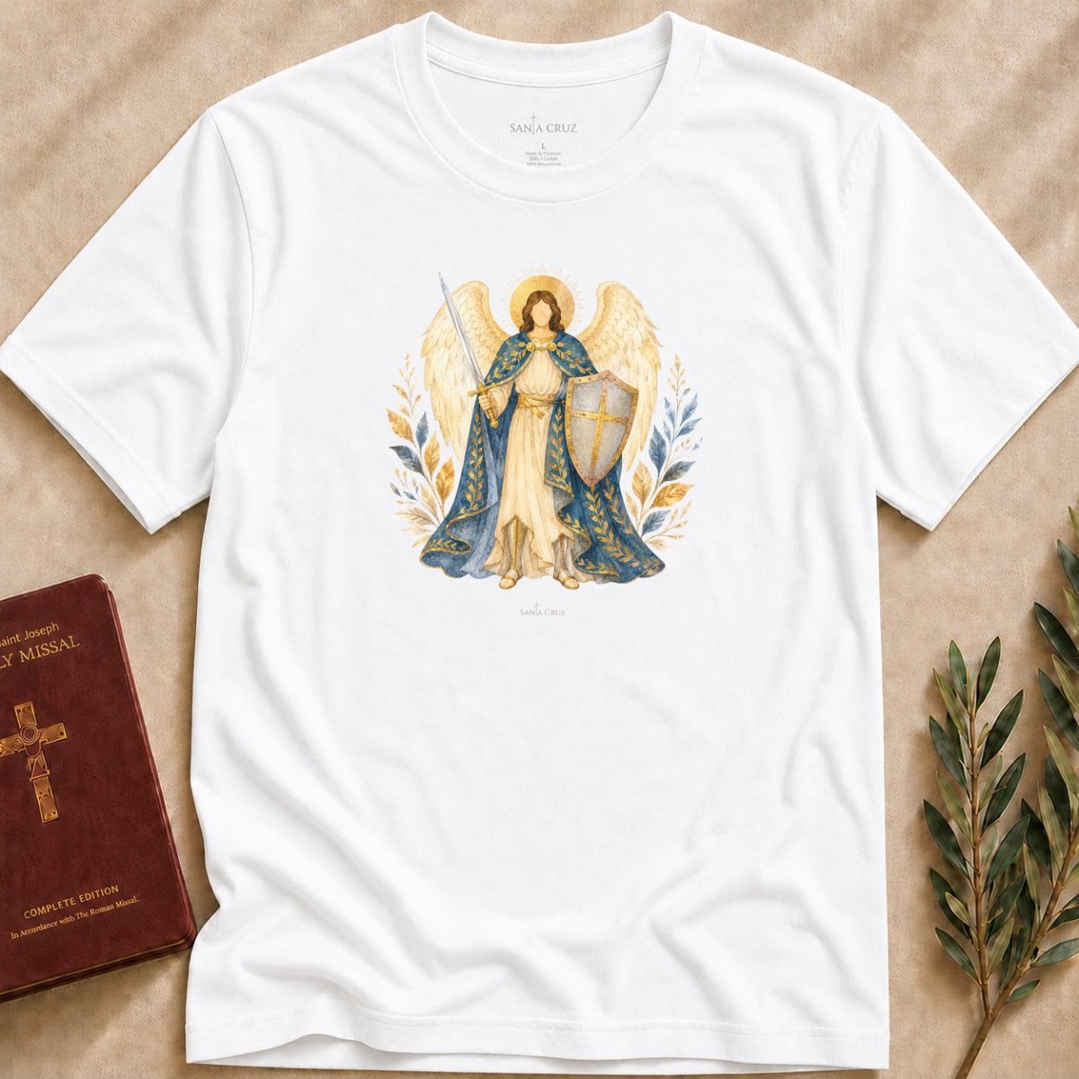 St. Michael the Archangel - Sword and Shield T-shirt - 82718390992153356829
