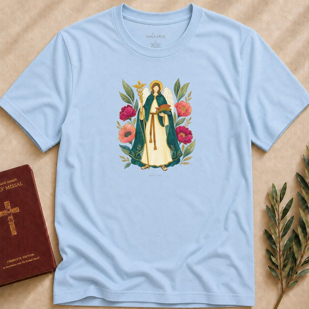 St. Raphael the Archangel - Healing Companion T-shirt - 31306756001919598731