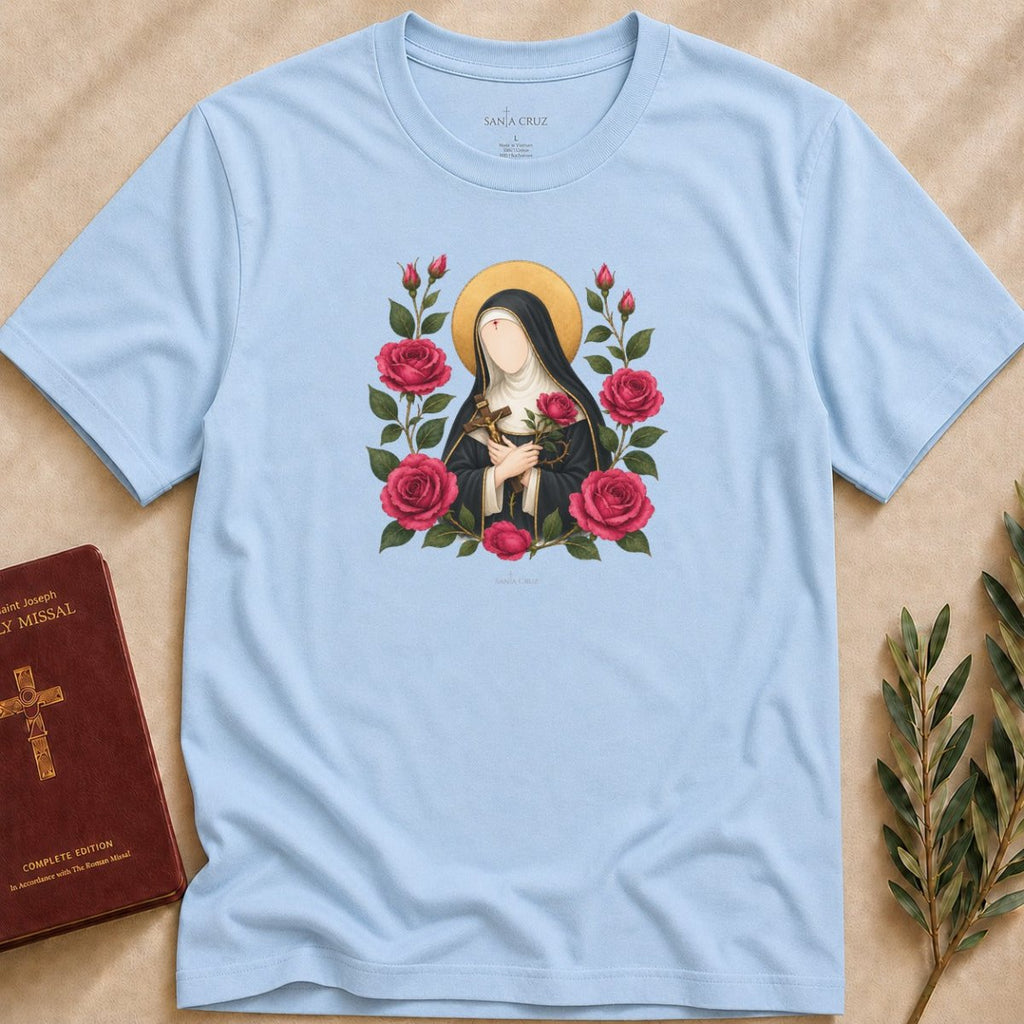 St. Rita of Cascia - Rose of the Impossible T-shirt - 12462935262413891198