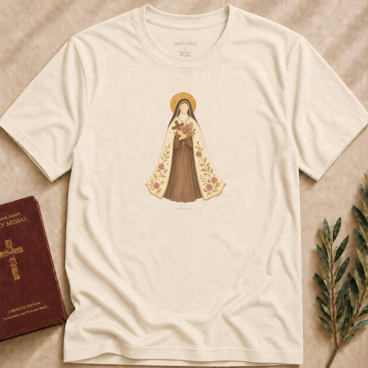 St. Thérèse of Lisieux - The Little Flower T-shirt - 10579277629236669086