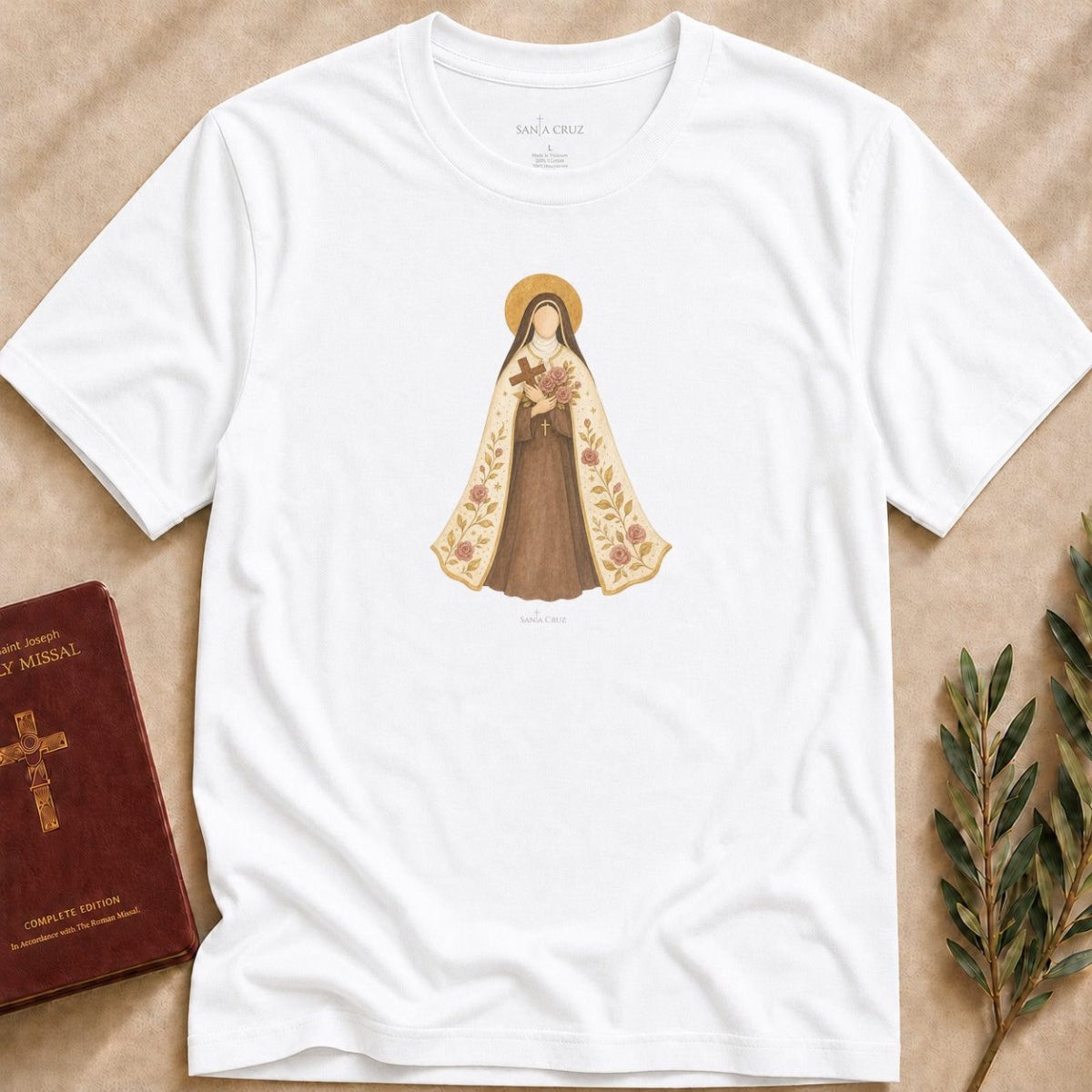 St. Thérèse of Lisieux - The Little Flower T-shirt - 32189555828094759479