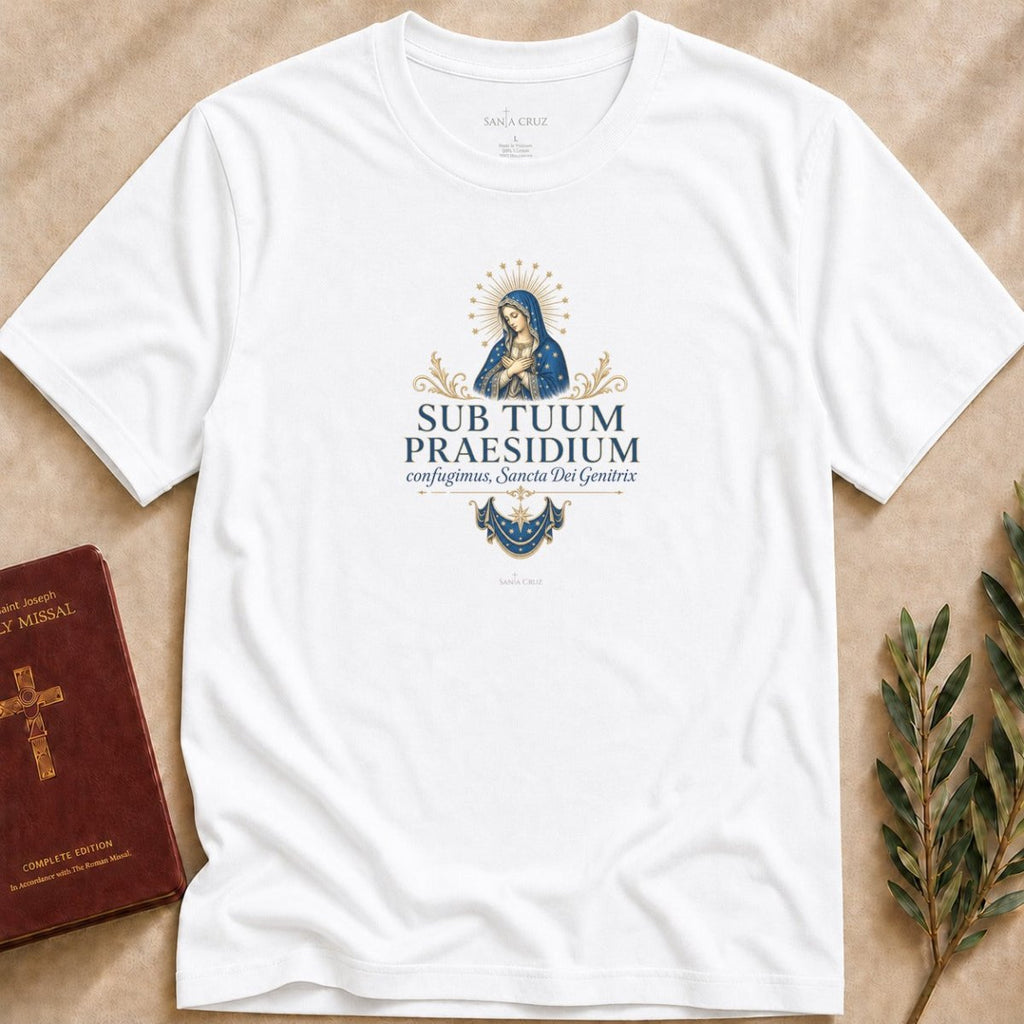 Sub Tuum Praesidium T-shirt - 28881671814544248356