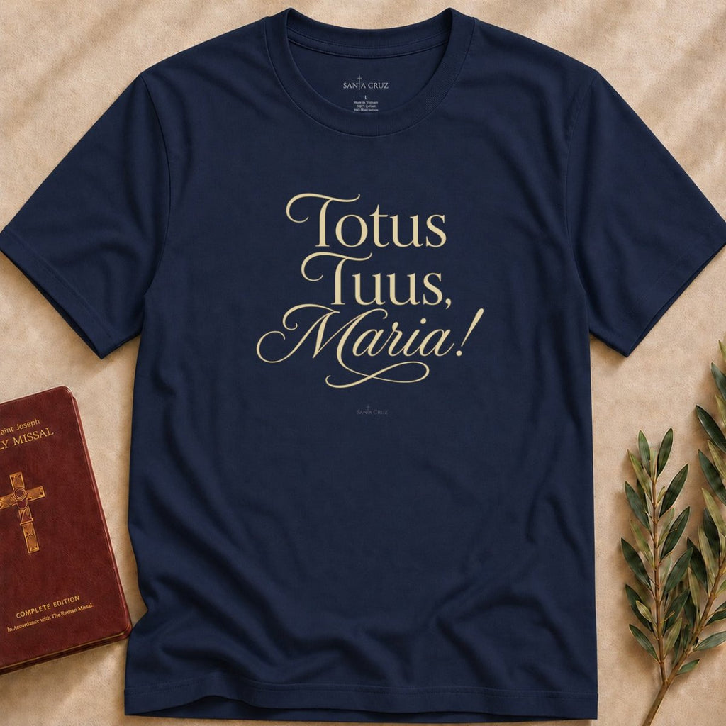 Totus Tuus Maria T-shirt - 23125386931447226742