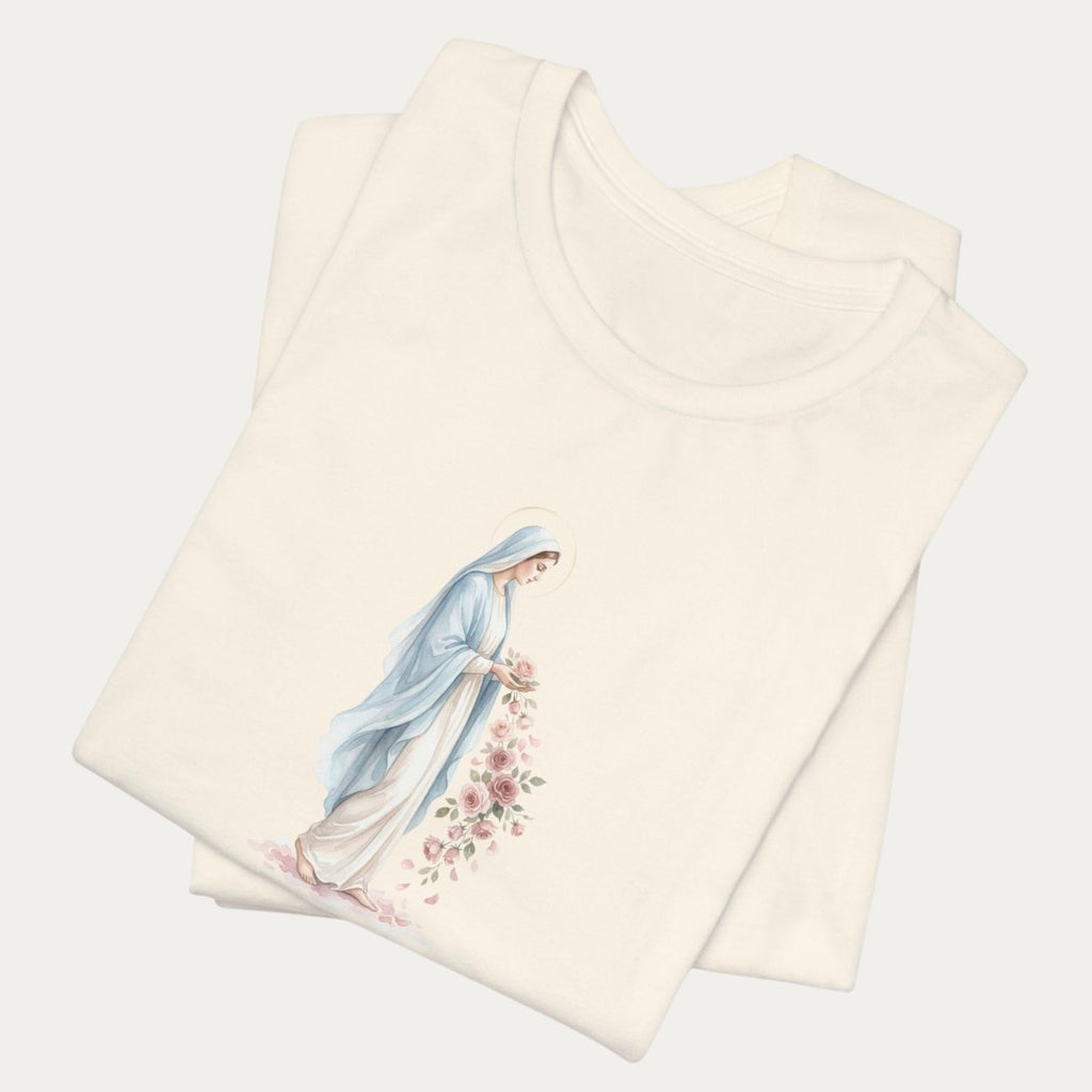Virgin Mary - Grace in Bloom T-shirt - 31960230944149641067